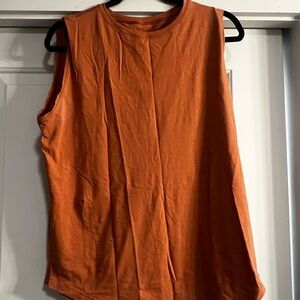 Lululemon  Sleeveless Orange Active Top